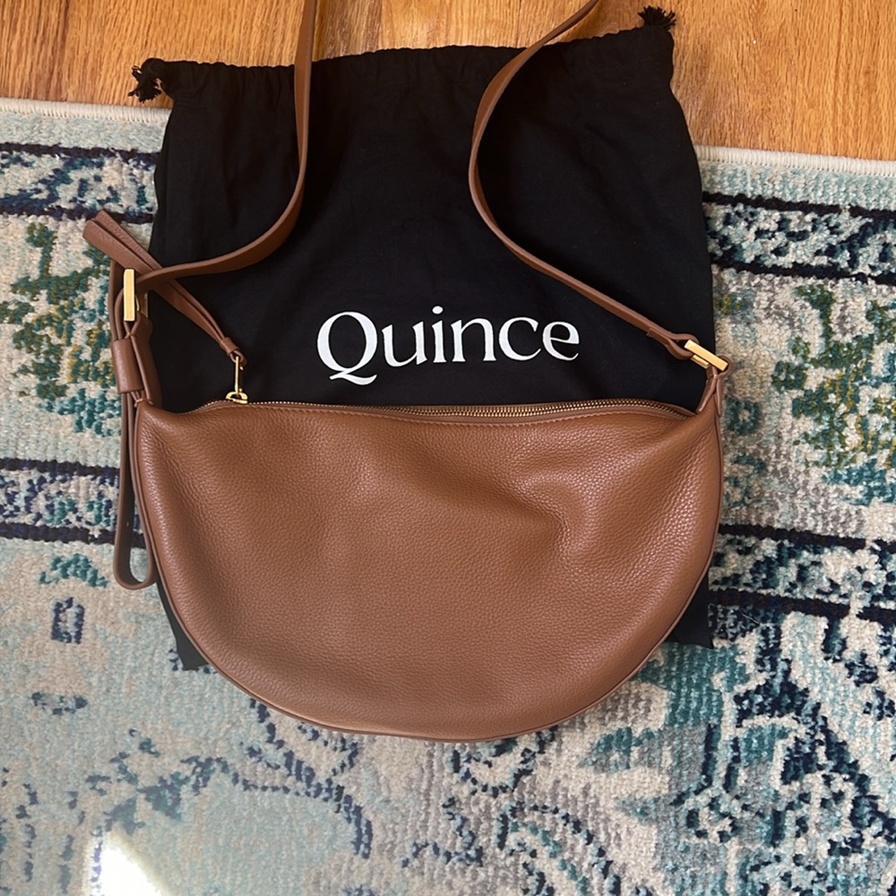 Quince Tan Leather Handbag - Picture 4 of 16